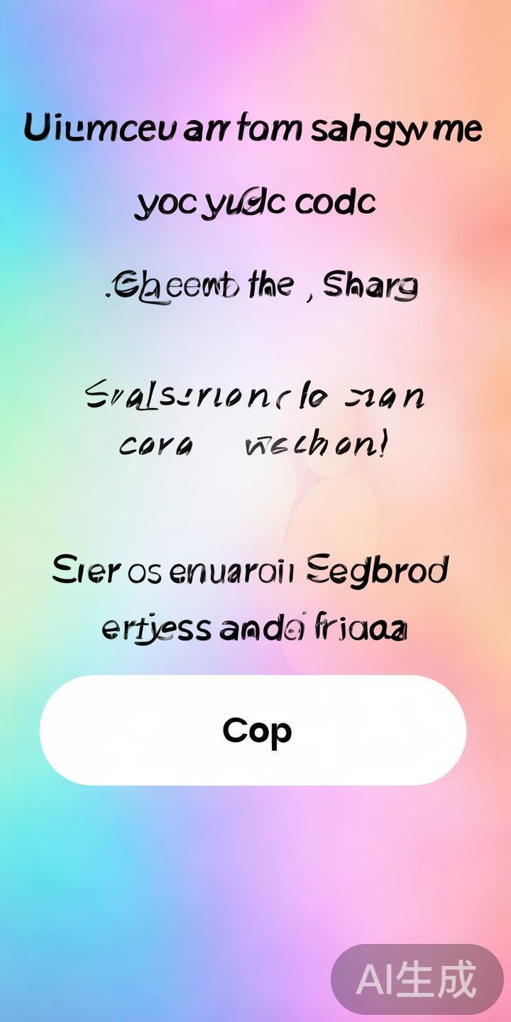 复制分享码
页面会显示你的专属分享码。你可以直接